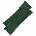 vidaXL Poszewka na poduszkę 2 pcs HOUTEN Ciemnozielony 40 x 145 cm
