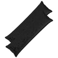 vidaXL Poszewka na poduszkę 2 pcs HOUTEN Czarny 40 x 145 cm Flanela