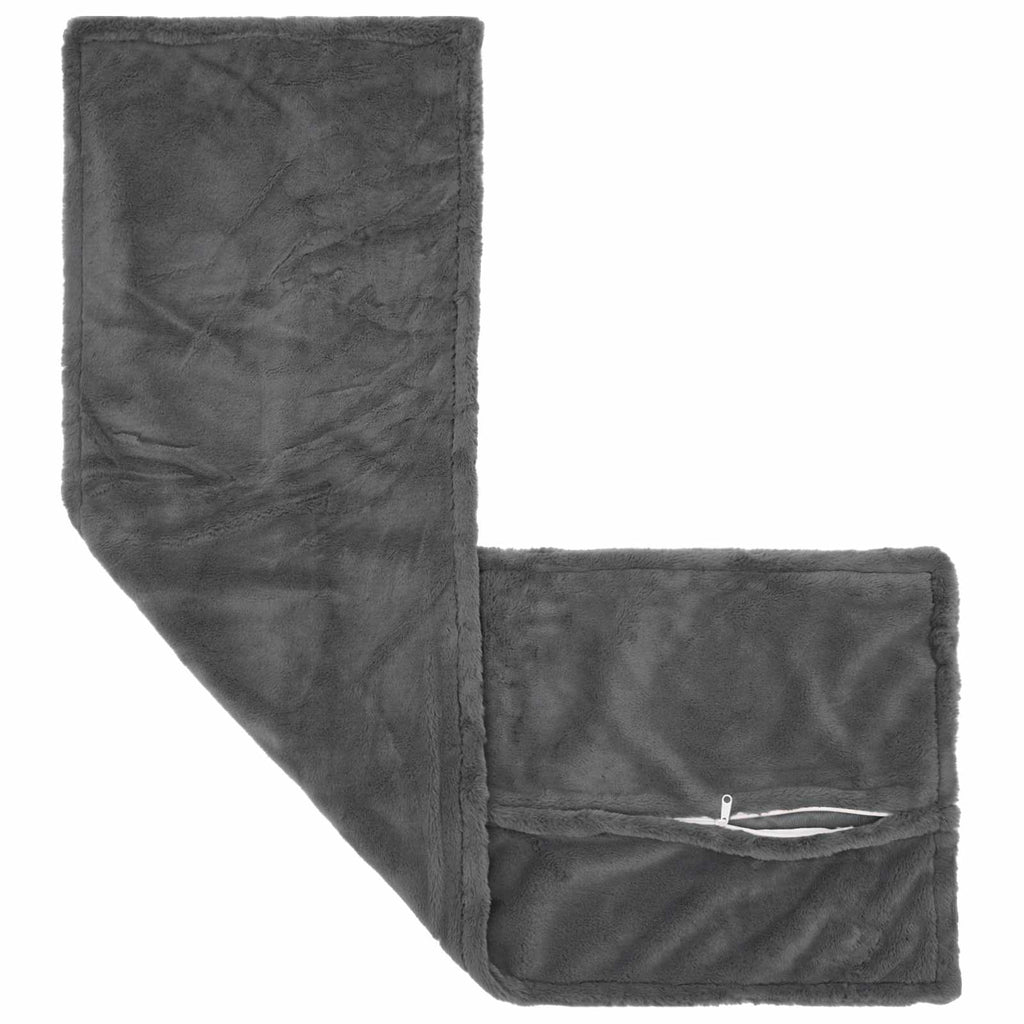 vidaXL Poszewka na poduszkę HOUTEN ciemnoszary 40 x 145 cm