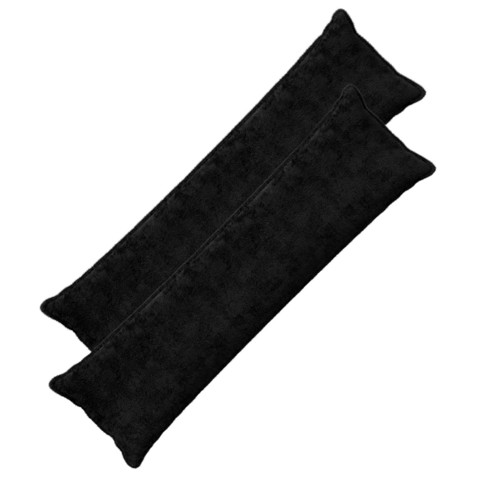 vidaXL Poszewka na poduszkę 2 szt. HOUTEN Czarny 40 x 145 cm