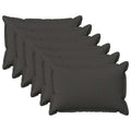 vidaXL Poszewka na poduszkę 6 pcs HOUTEN ciemnoszary 40 x 60 cm