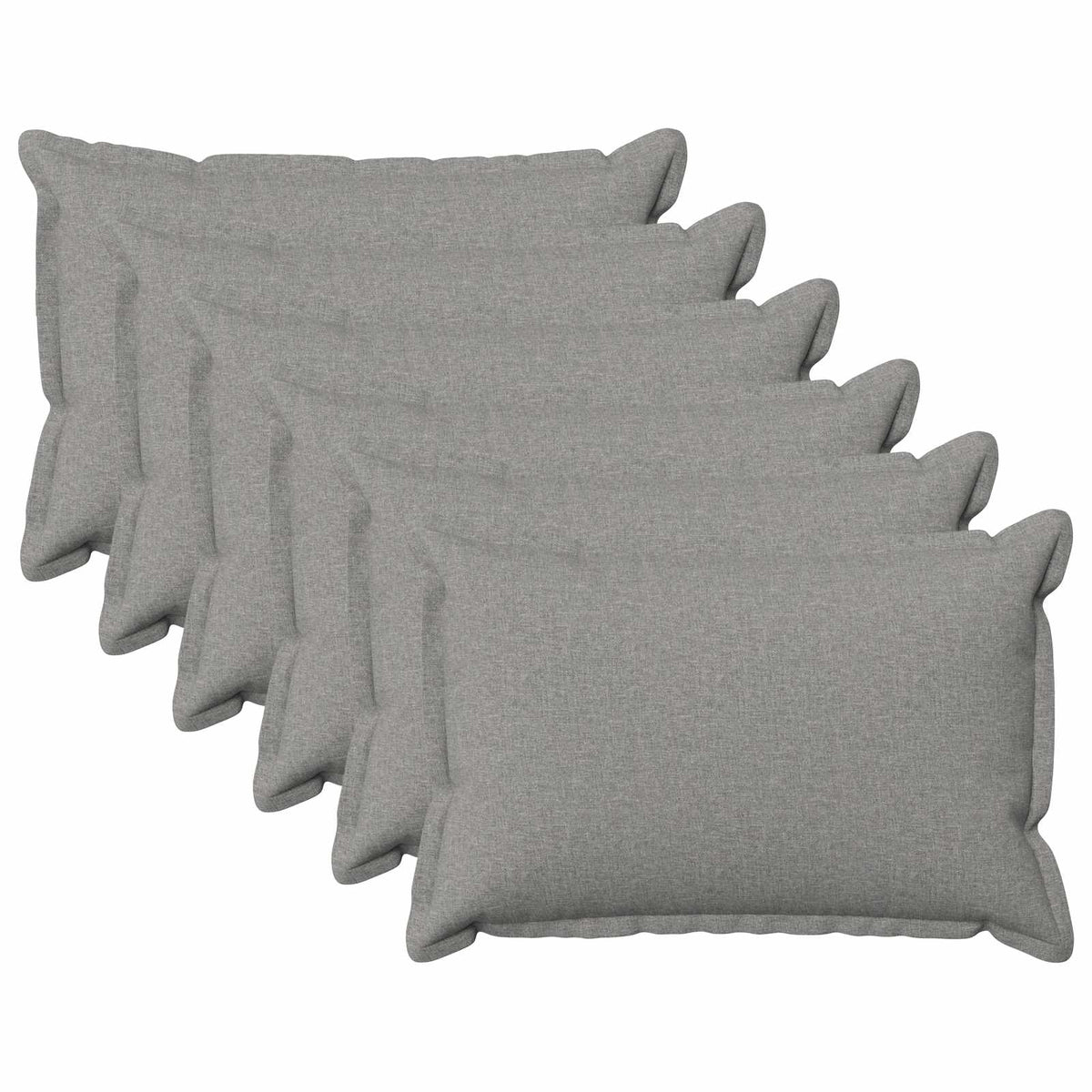 vidaXL Poszewka na poduszkę 6 pcs HOUTEN Szary chmur 40 x 60 cm