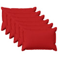 vidaXL Poszewka na poduszkę 6 pcs HOUTEN czerwony 40 x 60 cm