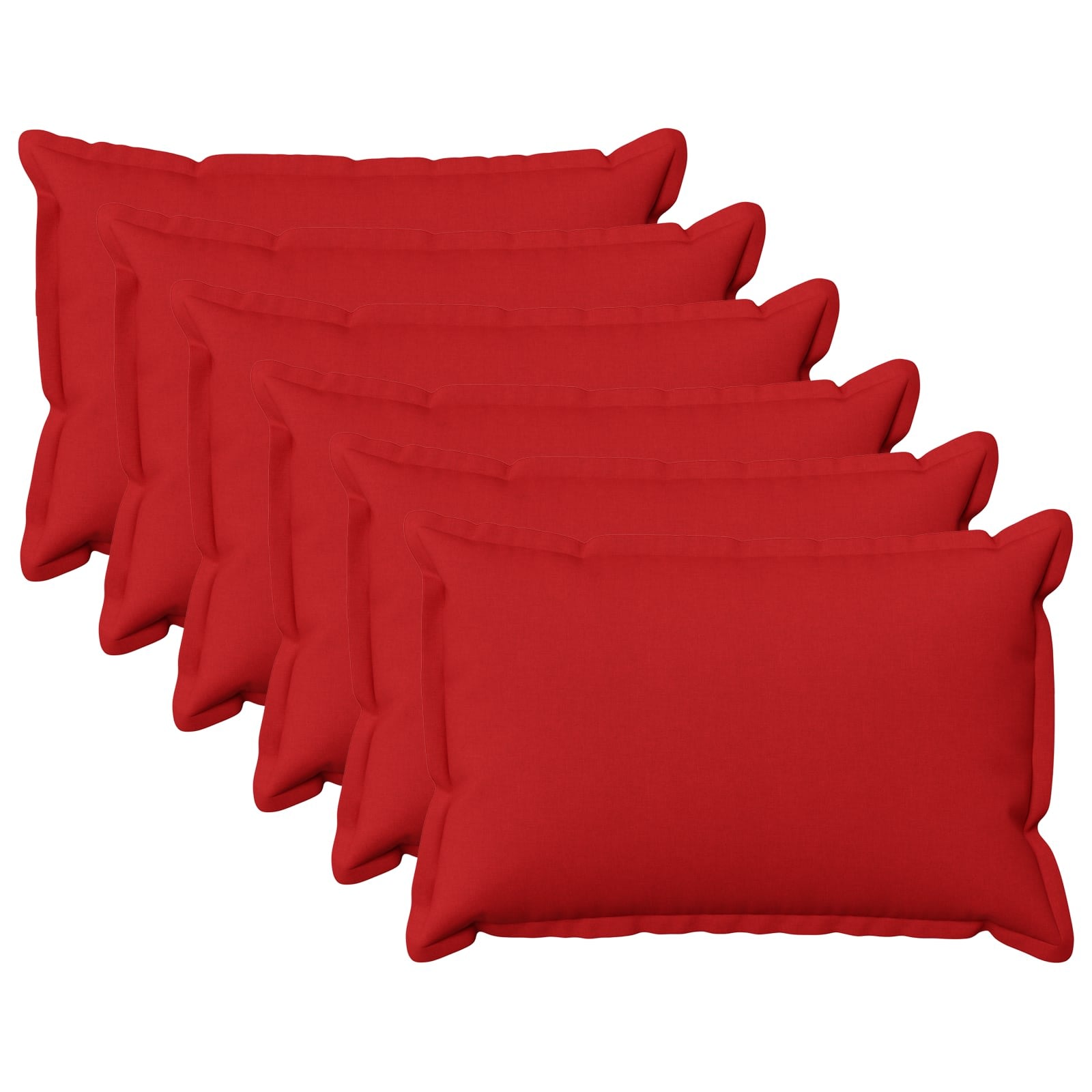 vidaXL Poszewka na poduszkę 6 pcs HOUTEN czerwony 40 x 60 cm
