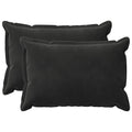 vidaXL Poszewka na poduszkę 2 pcs HOUTEN Czarny 40 x 60 cm Welur