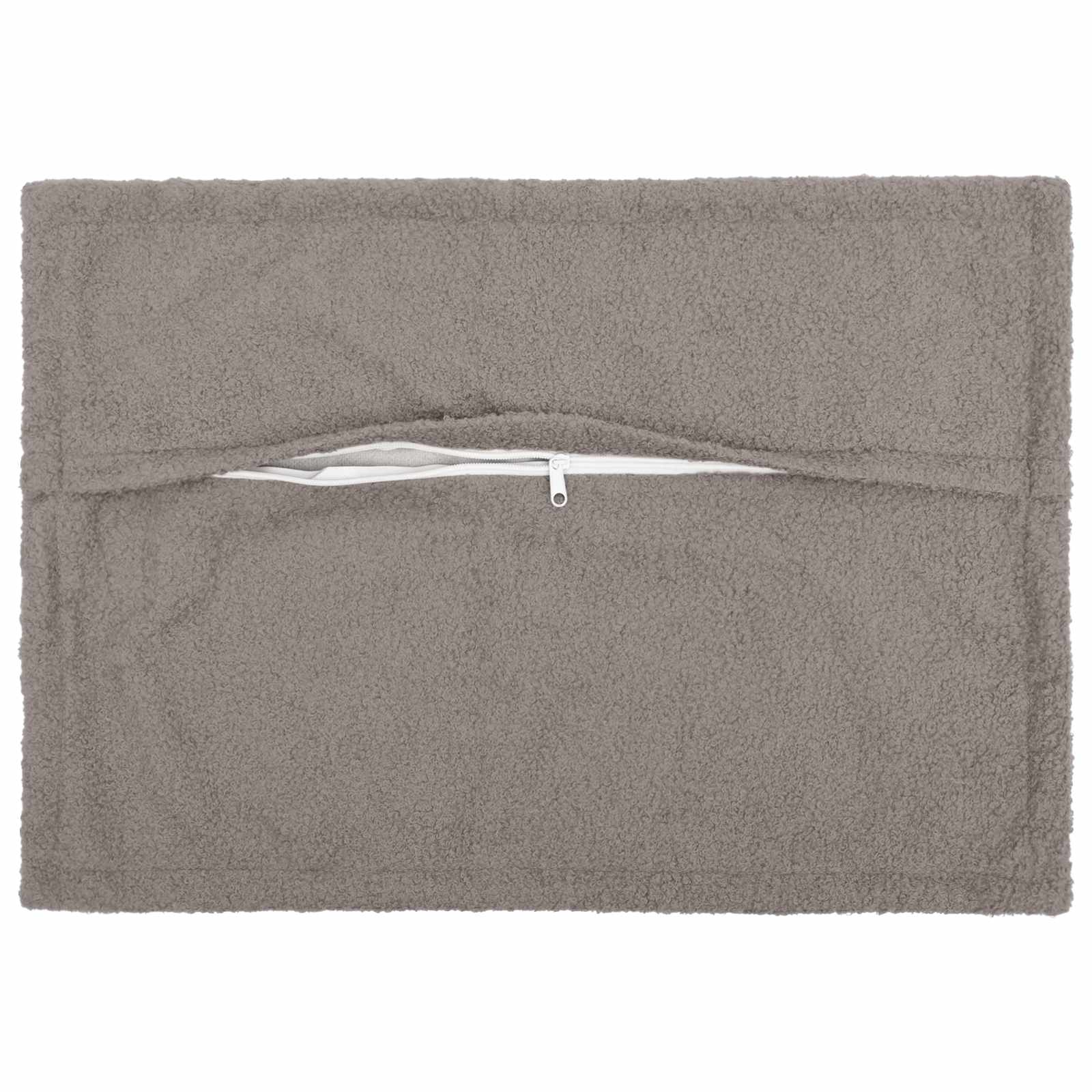 vidaXL Poszewka na poduszkę 6 pcs HOUTEN jasnoszary 40 x 60 cm Bouclé