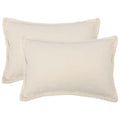 vidaXL Poszewka na poduszkę 2 pcs HOUTEN kremowy 40 x 60 cm Bouclé