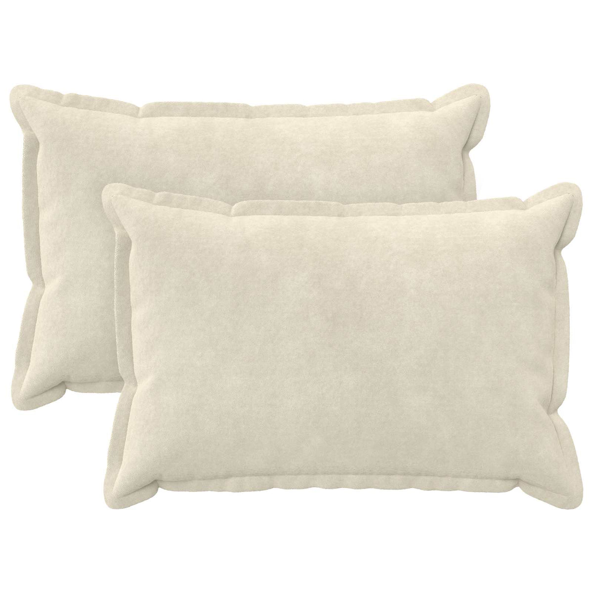 vidaXL Poszewka na poduszkę 2 pcs HOUTEN kremowy 40 x 60 cm