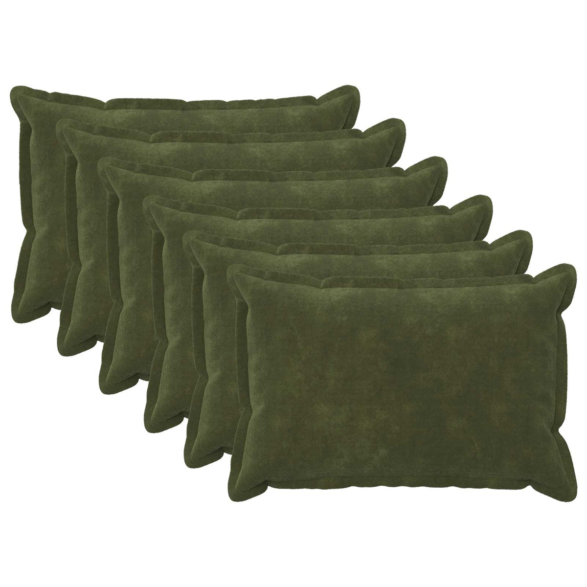 vidaXL Poszewka na poduszkę 6 pcs HOUTEN zielony 40 x 60 cm