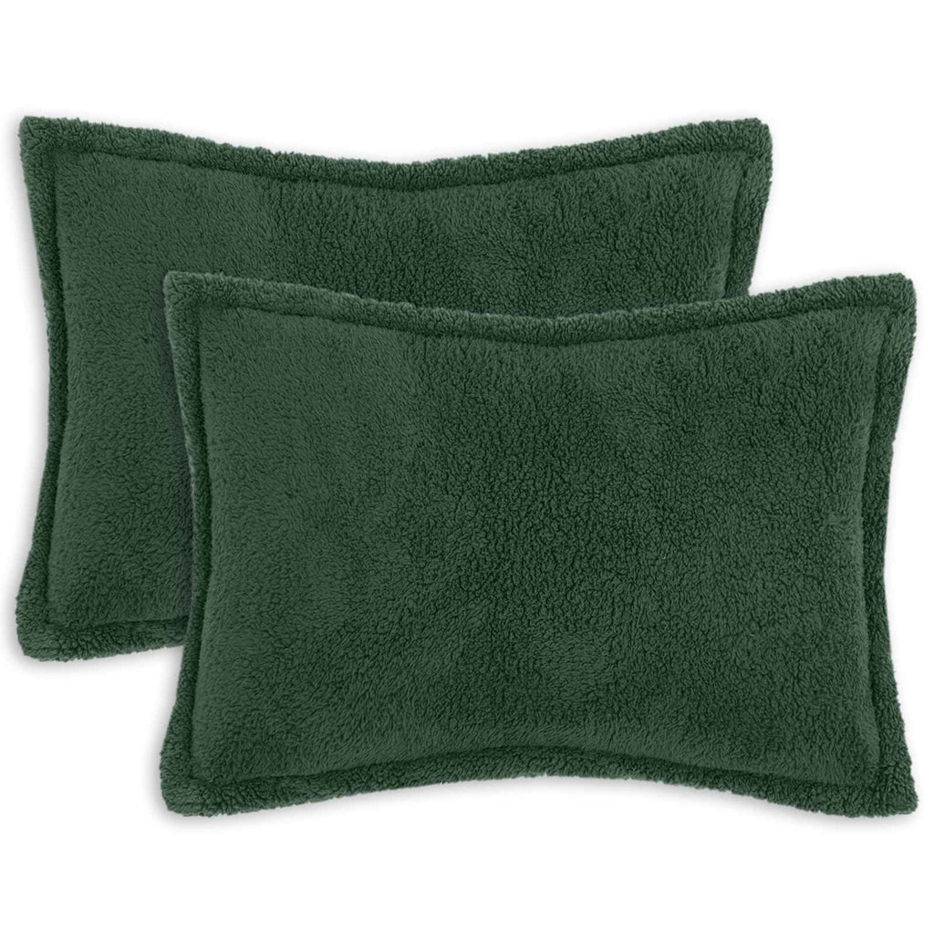 vidaXL Poszewka na poduszkę 2 pcs HOUTEN Ciemnozielony 40 x 60 cm