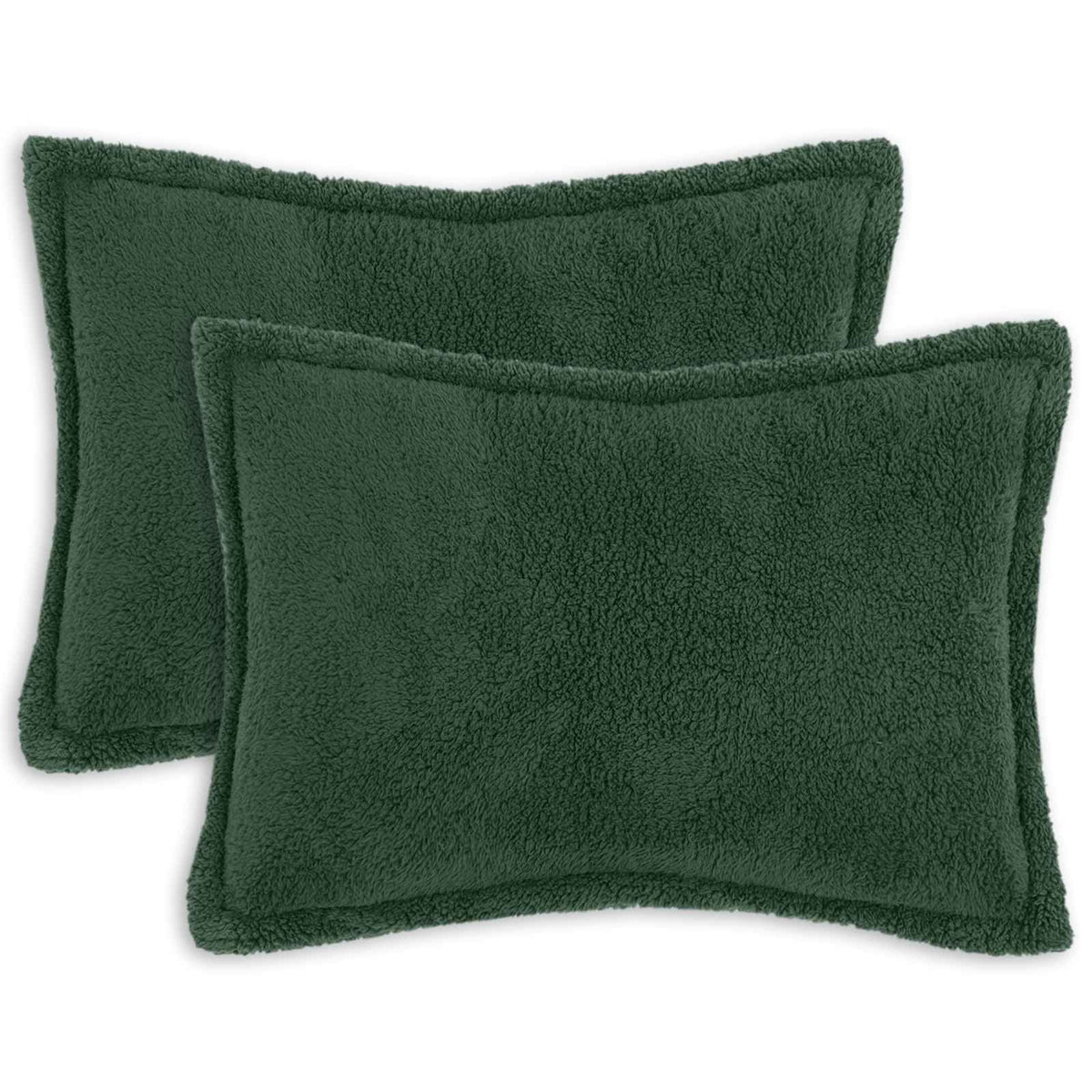 vidaXL Poszewka na poduszkę 2 pcs HOUTEN Ciemnozielony 40 x 60 cm