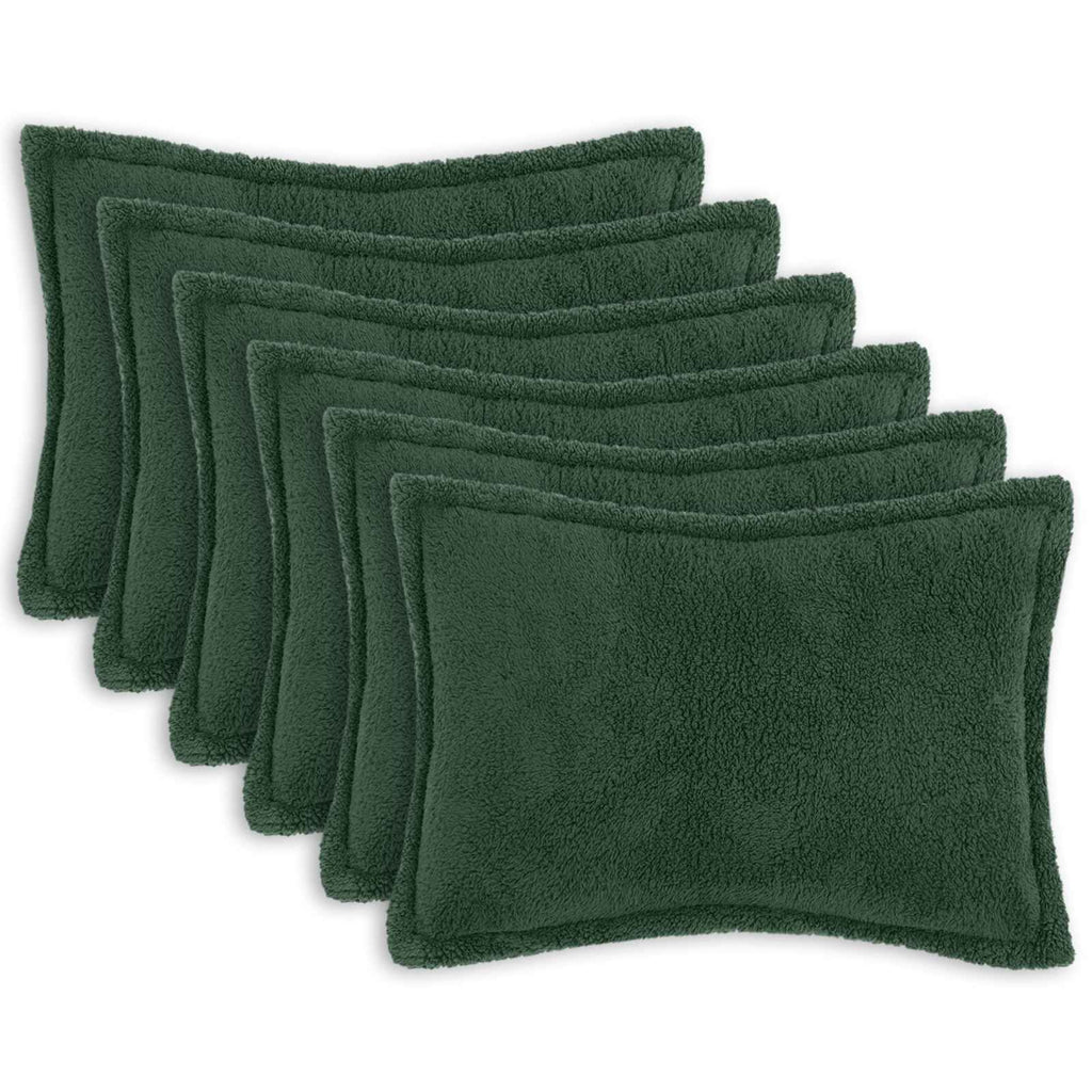 vidaXL Poszewka na poduszkę 6 pcs HOUTEN Ciemnozielony 40 x 60 cm