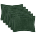 vidaXL Poszewka na poduszkę 6 pcs HOUTEN Ciemnozielony 40 x 60 cm