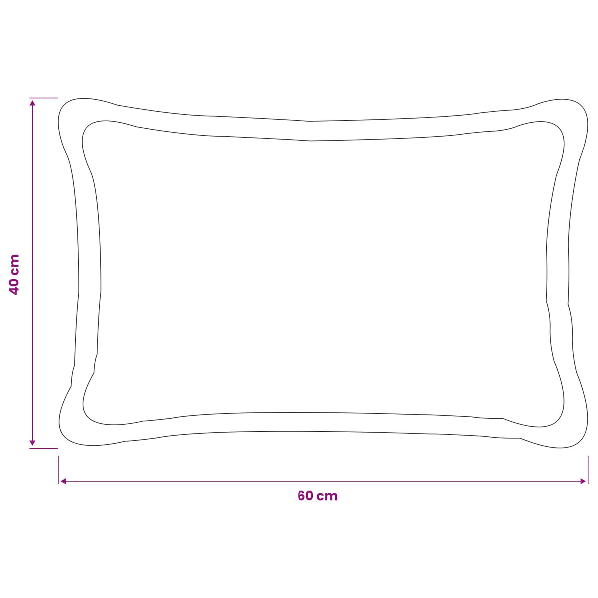 vidaXL Poszewka na poduszkę 2 pcs HOUTEN ciemnoszary 40 x 60 cm Bouclé