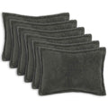 vidaXL Poszewka na poduszkę 6 pcs HOUTEN ciemnoszary 40 x 60 cm Bouclé
