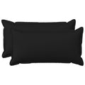 vidaXL Poszewka na poduszkę 2 pcs HOUTEN Czarny 40 x 70 cm
