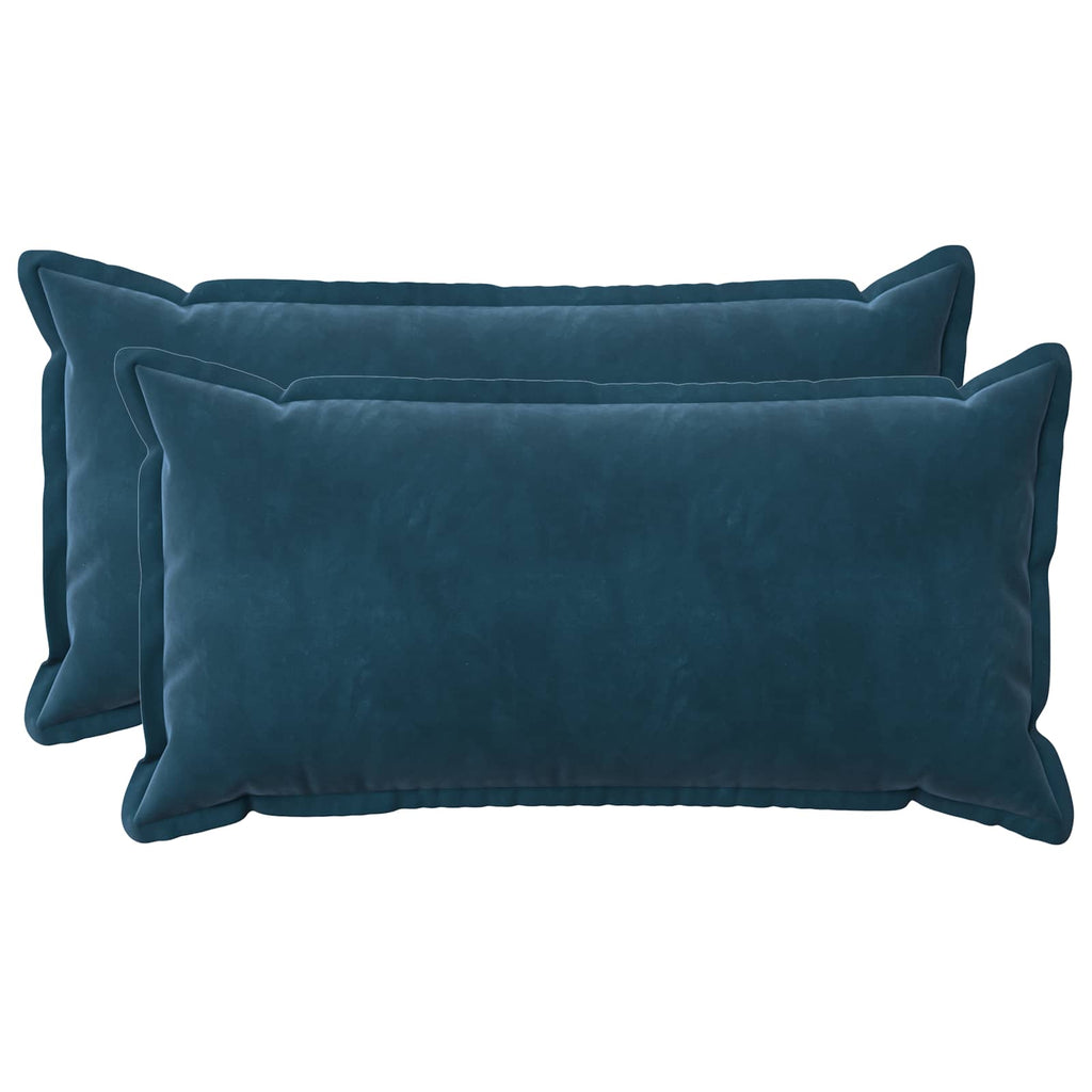 vidaXL Poszewka na poduszkę 2 pcs HOUTEN niebieski 40 x 70 cm Welur