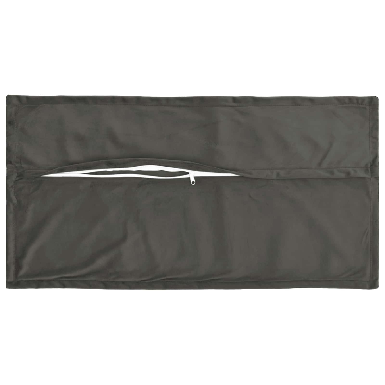 vidaXL Poszewka na poduszkę 2 pcs HOUTEN ciemnoszary 40 x 70 cm Welur