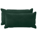 vidaXL Poszewka na poduszkę 2 pcs HOUTEN Ciemnozielony 40 x 70 cm