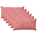 vidaXL Poszewka na poduszkę 6 pcs HOUTEN różowy 40 x 70 cm Welur