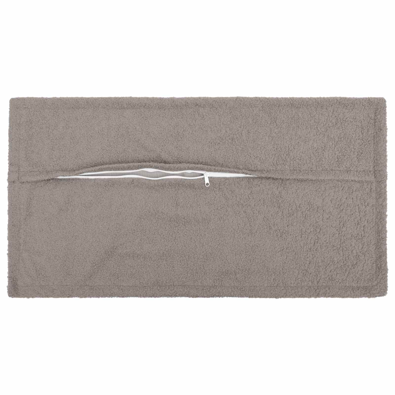 vidaXL Poszewka na poduszkę 2 pcs HOUTEN jasnoszary 40 x 70 cm Bouclé