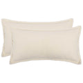 vidaXL Poszewka na poduszkę 2 pcs HOUTEN kremowy 40 x 70 cm Bouclé