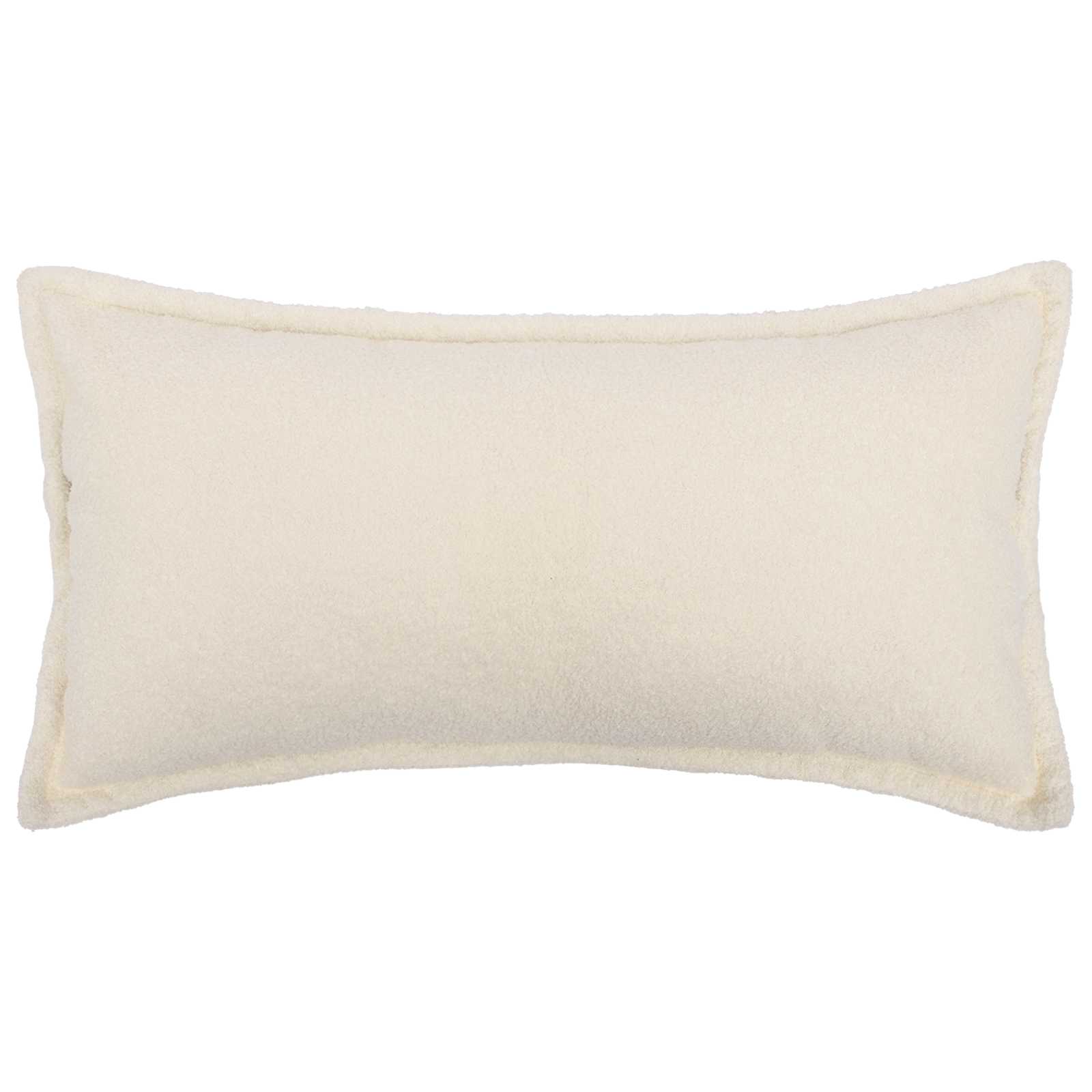 vidaXL Poszewka na poduszkę 2 pcs HOUTEN kremowy 40 x 70 cm Bouclé