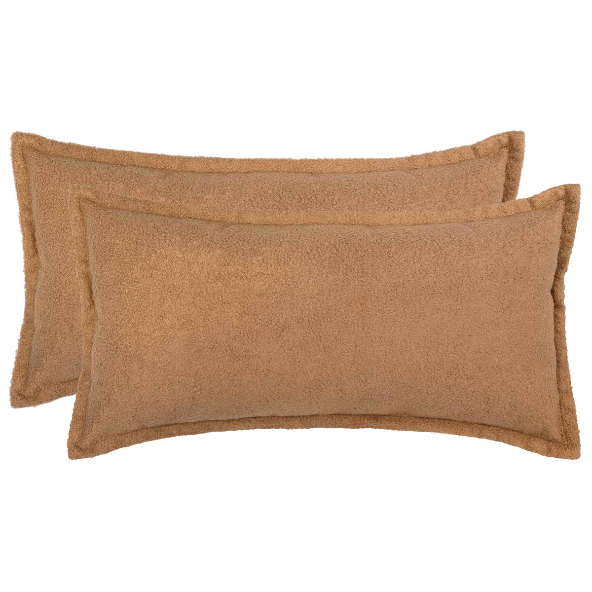 vidaXL Poszewka na poduszkę 2 pcs HOUTEN Beżowy 40 x 70 cm Bouclé