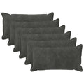 vidaXL Poszewka na poduszkę 6 pcs HOUTEN antracytowy 40 x 70 cm