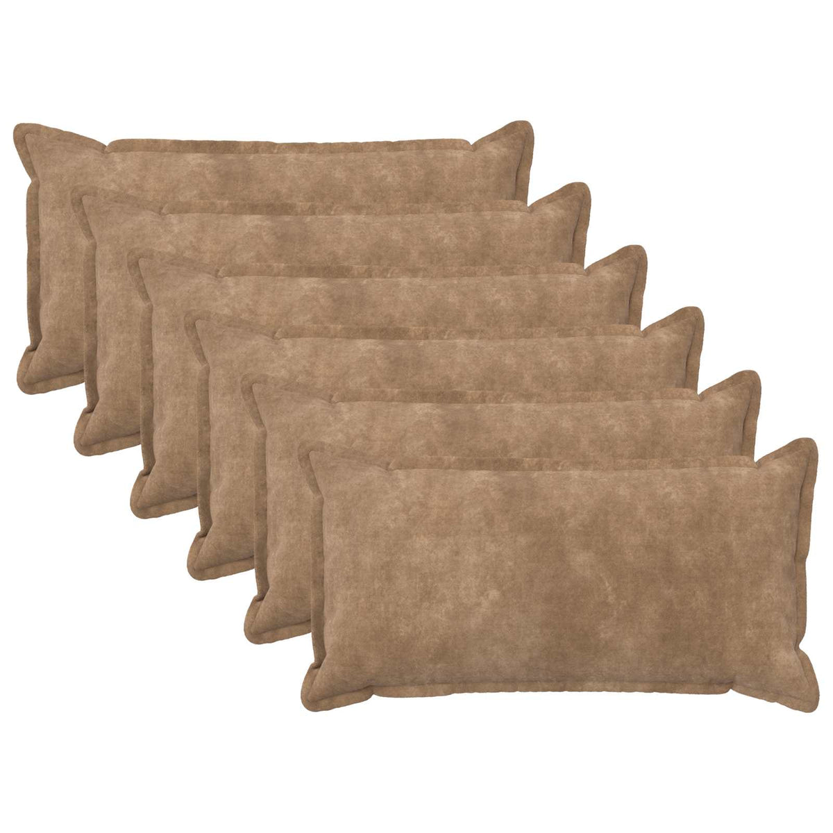 vidaXL Poszewka na poduszkę 6 pcs HOUTEN Ciemnoszary 40 x 70 cm