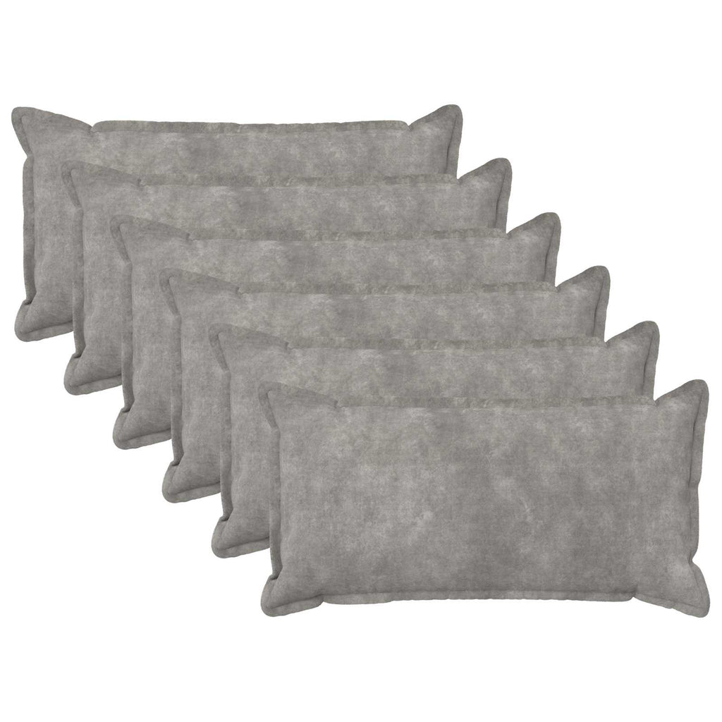vidaXL Poszewka na poduszkę 6 pcs HOUTEN jasnoszary 40 x 70 cm