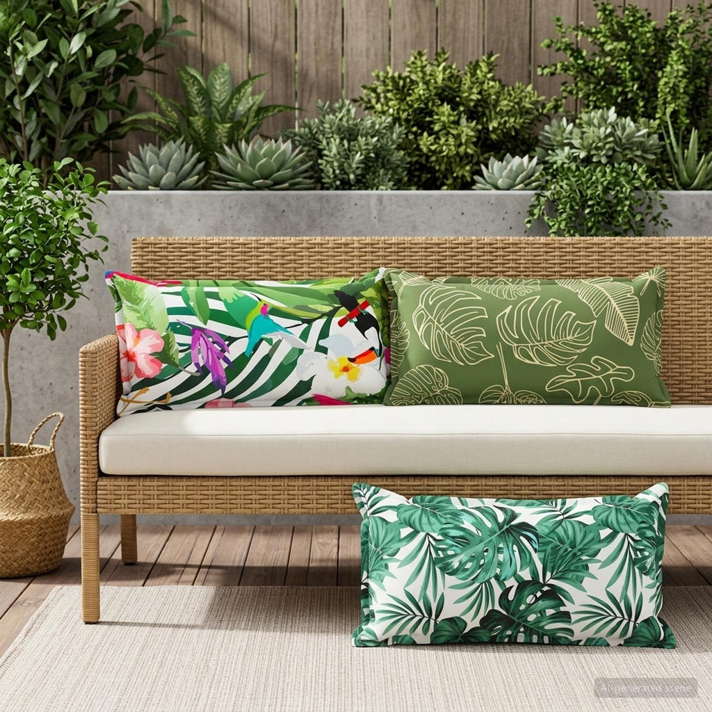 vidaXL Poduszka z poduszką HOUTEN 6 szt. Wielokolorowe Poliester