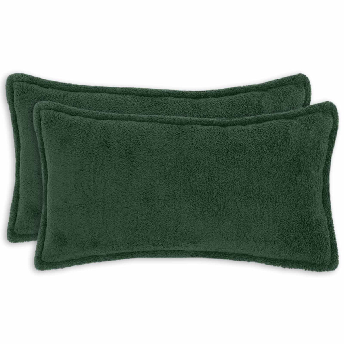 vidaXL Poszewka na poduszkę 2 pcs HOUTEN Ciemnozielony 40 x 70 cm