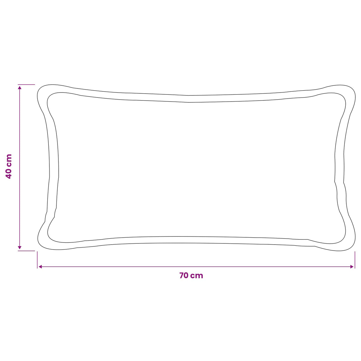 vidaXL Poszewka na poduszkę 2 pcs HOUTEN Ciemnozielony 40 x 70 cm