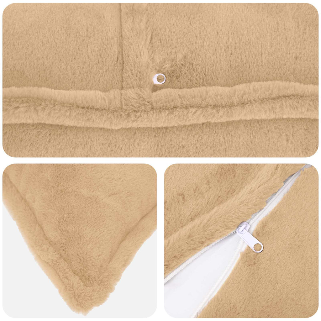 vidaXL Poszewka na poduszkę 6 szt. HOUTEN kremowy 40 x 70 cm