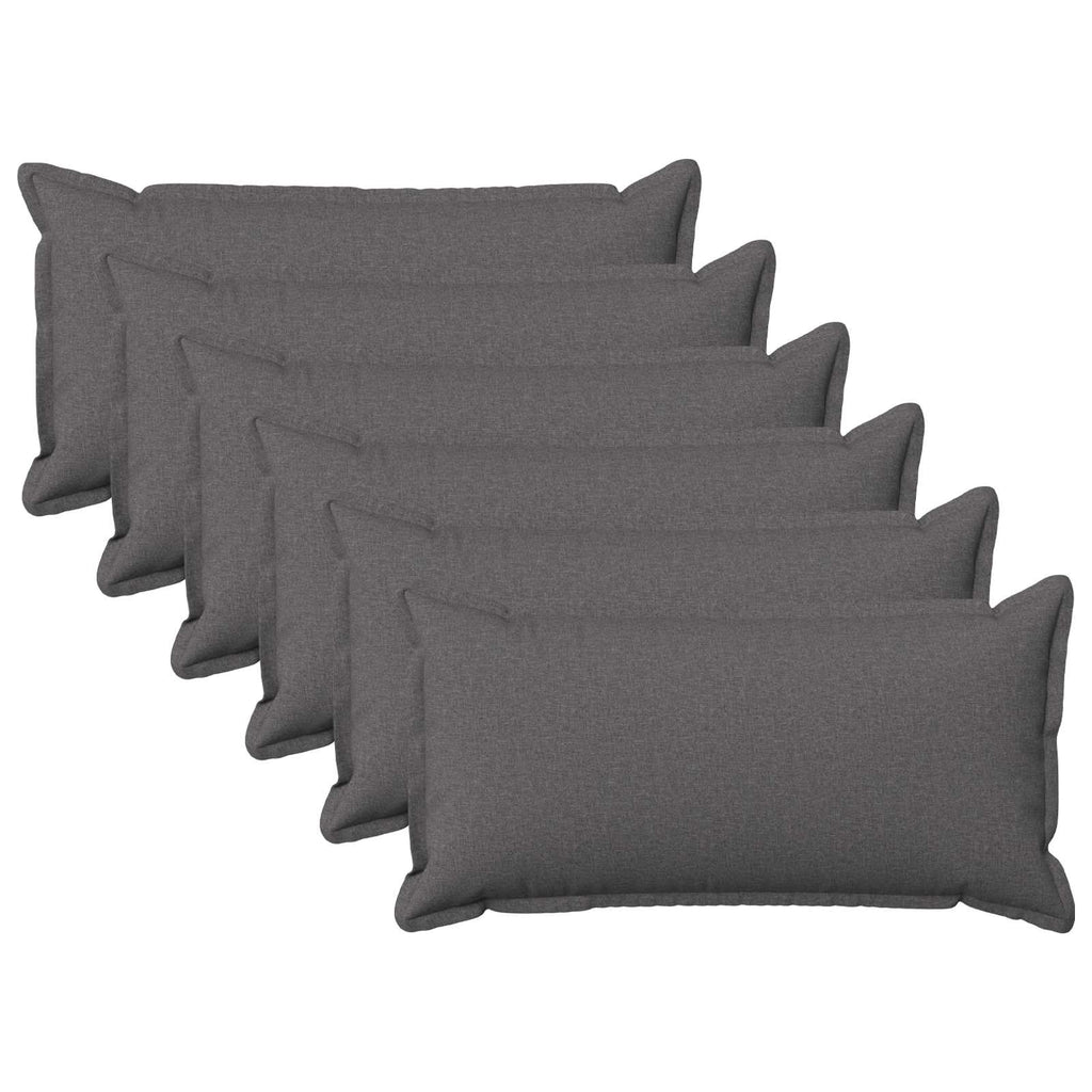 vidaXL Poszewka na poduszkę 6 pcs HOUTEN jasnoszary 40 x 80 cm