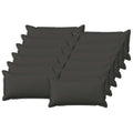 vidaXL Poszewka na poduszkę 12 pcs HOUTEN ciemnoszary 40 x 80 cm