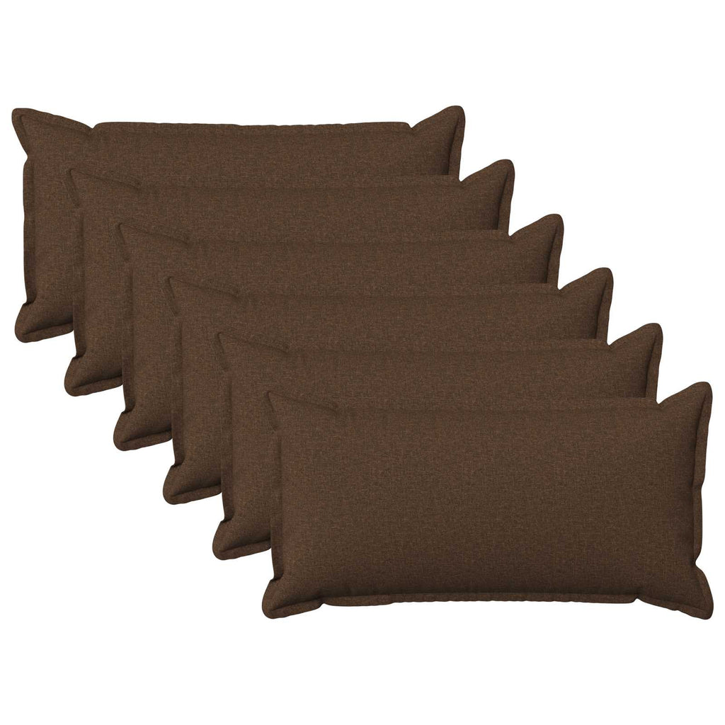 vidaXL Poszewka na poduszkę 6 pcs HOUTEN brązowy 40 x 80 cm