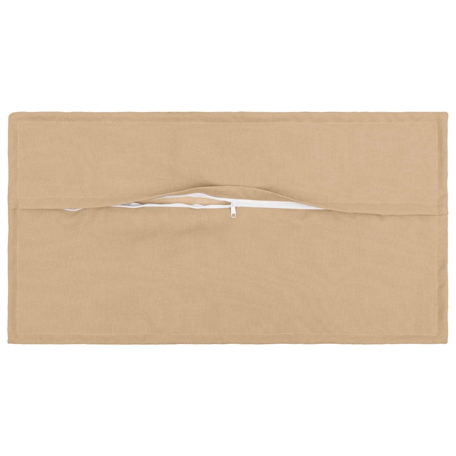 vidaXL Poszewka na poduszkę 6 pcs HOUTEN kremowy 40 x 80 cm