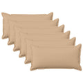 vidaXL Poszewka na poduszkę 6 pcs HOUTEN kremowy 40 x 80 cm