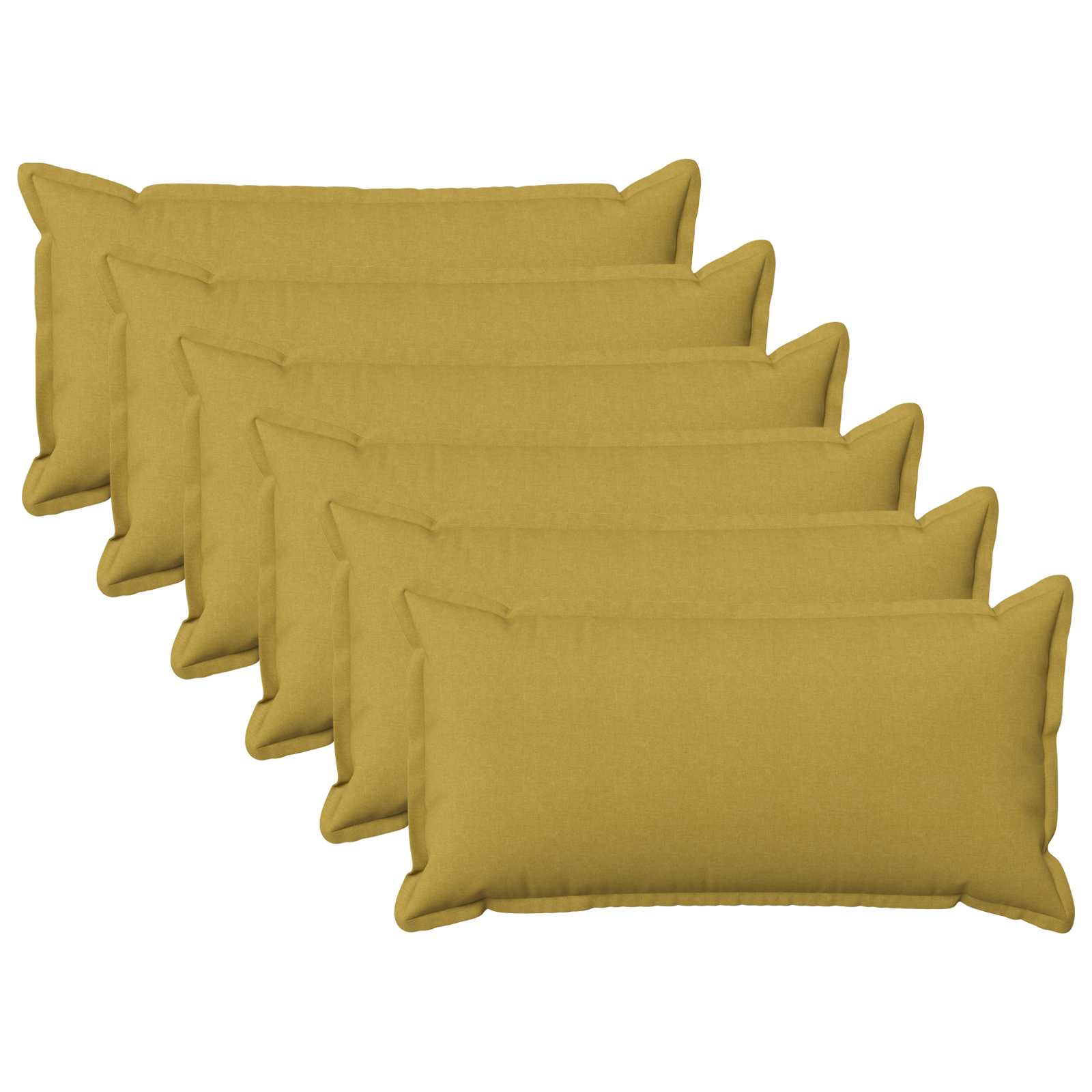 vidaXL Poszewka na poduszkę 6 pcs HOUTEN Jasnozielony 40 x 80 cm