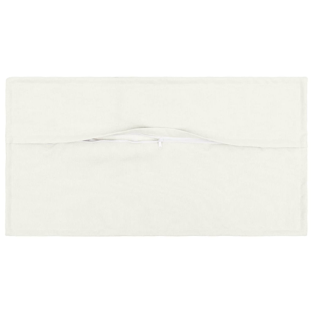 vidaXL Poszewka na poduszkę 2 pcs HOUTEN Biały 40 x 80 cm Sztuczny len