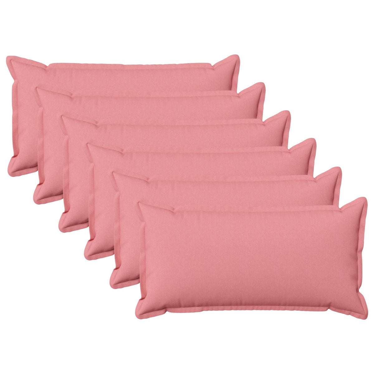 vidaXL Poszewka na poduszkę 6 pcs HOUTEN różowy 40 x 80 cm