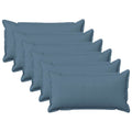 vidaXL Poszewka na poduszkę 6 pcs HOUTEN Niebieski dżins 40 x 80 cm