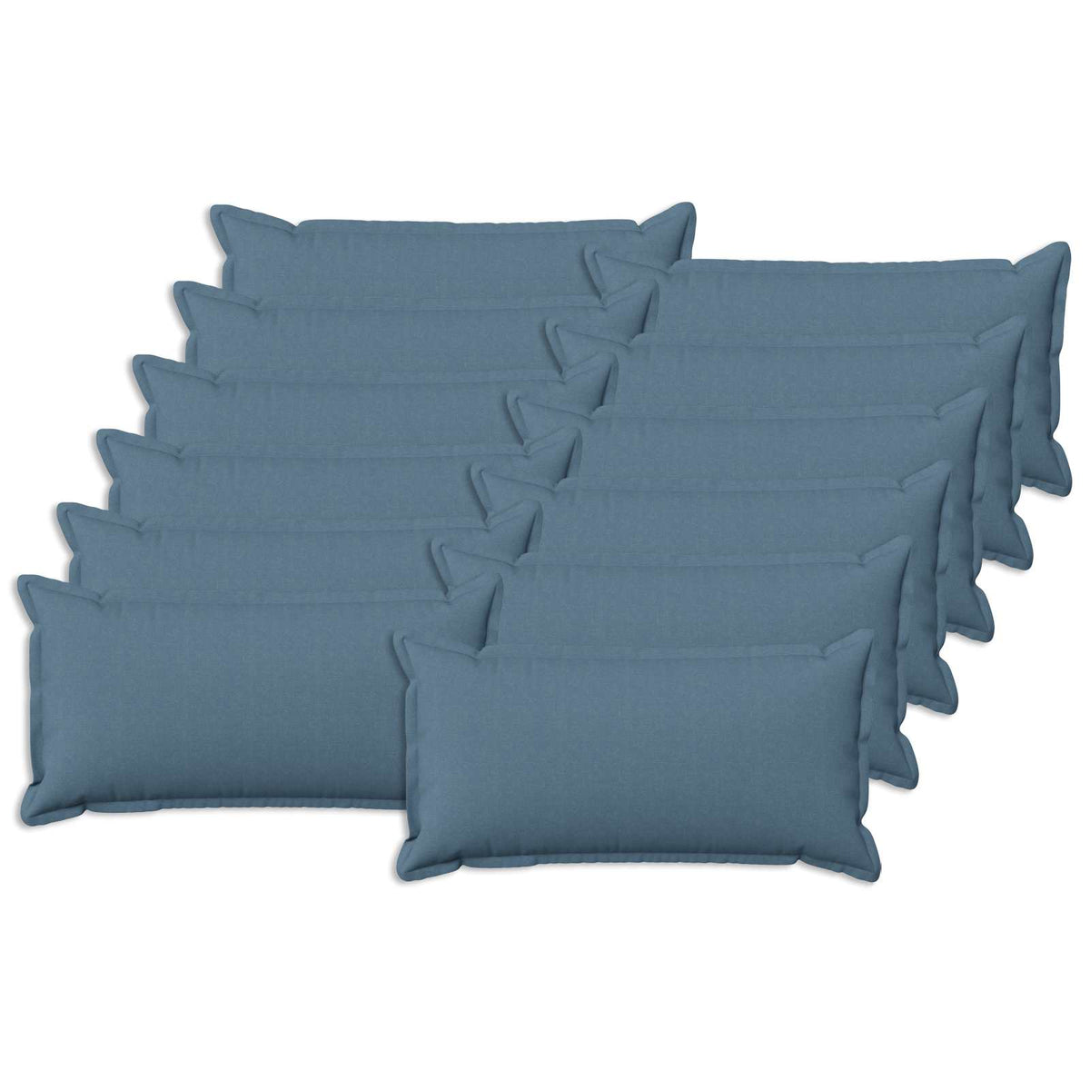 vidaXL Poszewka na poduszkę 12 pcs HOUTEN Niebieski dżins 40 x 80 cm