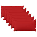 vidaXL Poszewka na poduszkę 6 pcs HOUTEN czerwony 40 x 80 cm