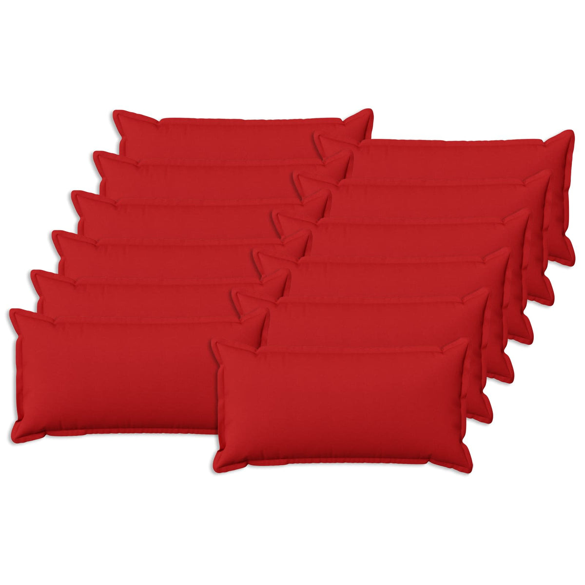 vidaXL Poszewka na poduszkę 12 pcs HOUTEN czerwony 40 x 80 cm