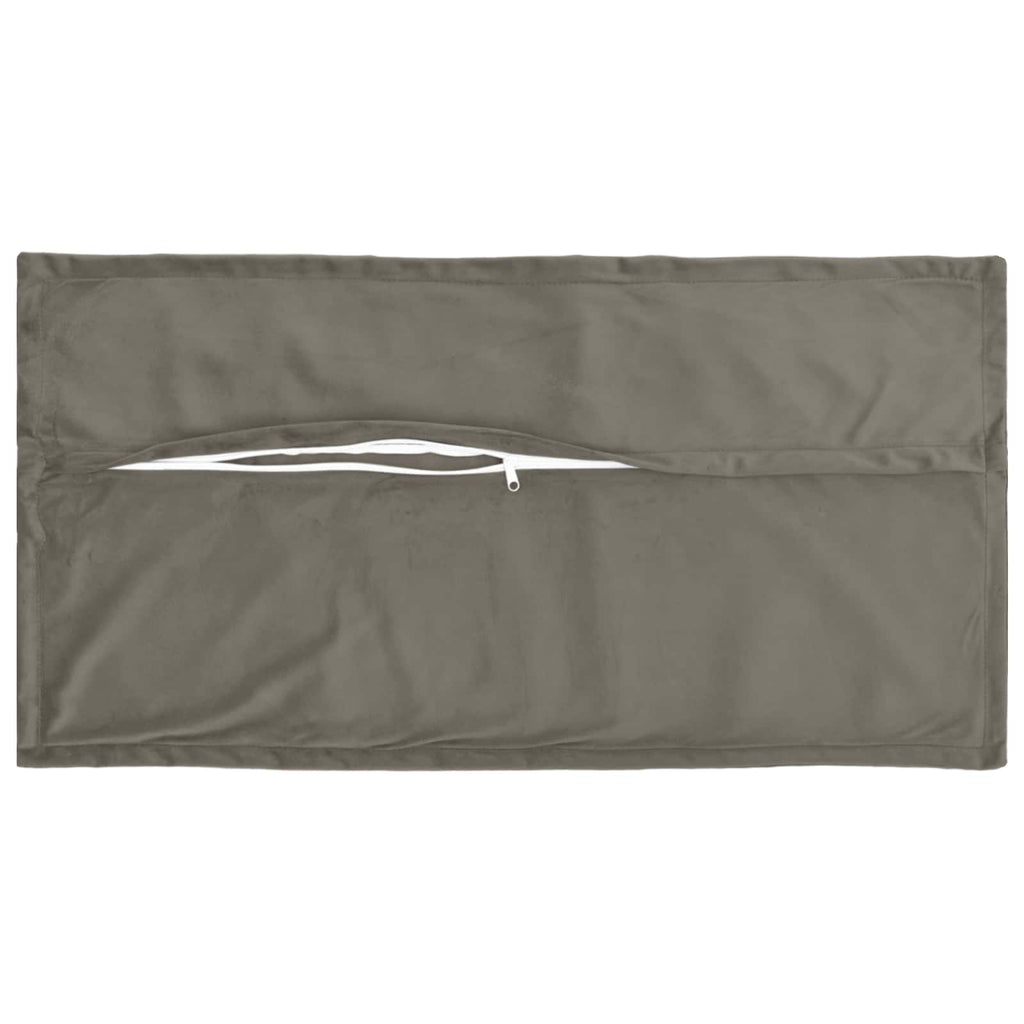 vidaXL Poszewka na poduszkę 6 pcs HOUTEN jasnoszary 40 x 80 cm Welur
