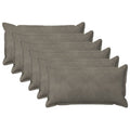 vidaXL Poszewka na poduszkę 6 pcs HOUTEN jasnoszary 40 x 80 cm Welur