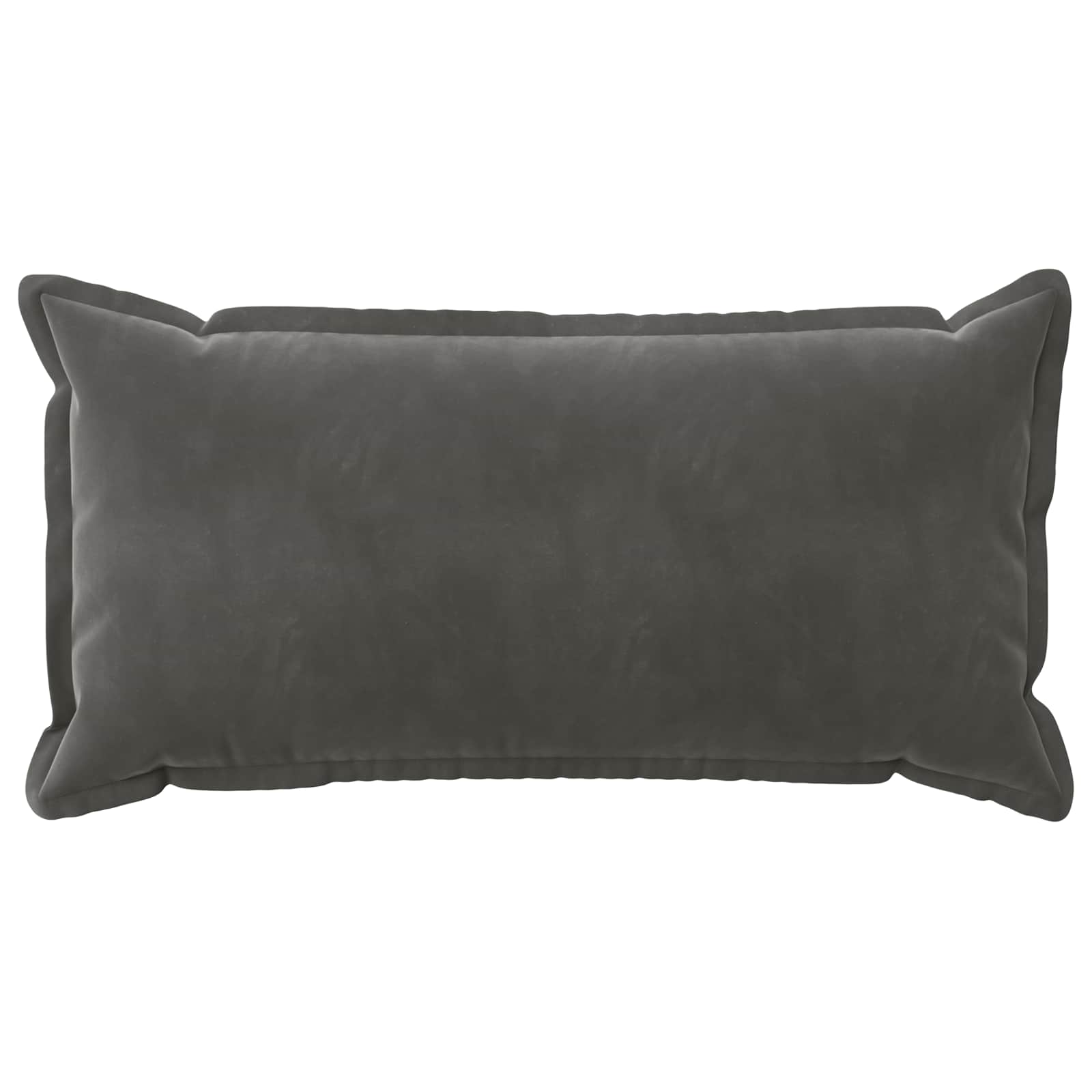 vidaXL Poszewka na poduszkę 2 pcs HOUTEN ciemnoszary 40 x 80 cm Welur
